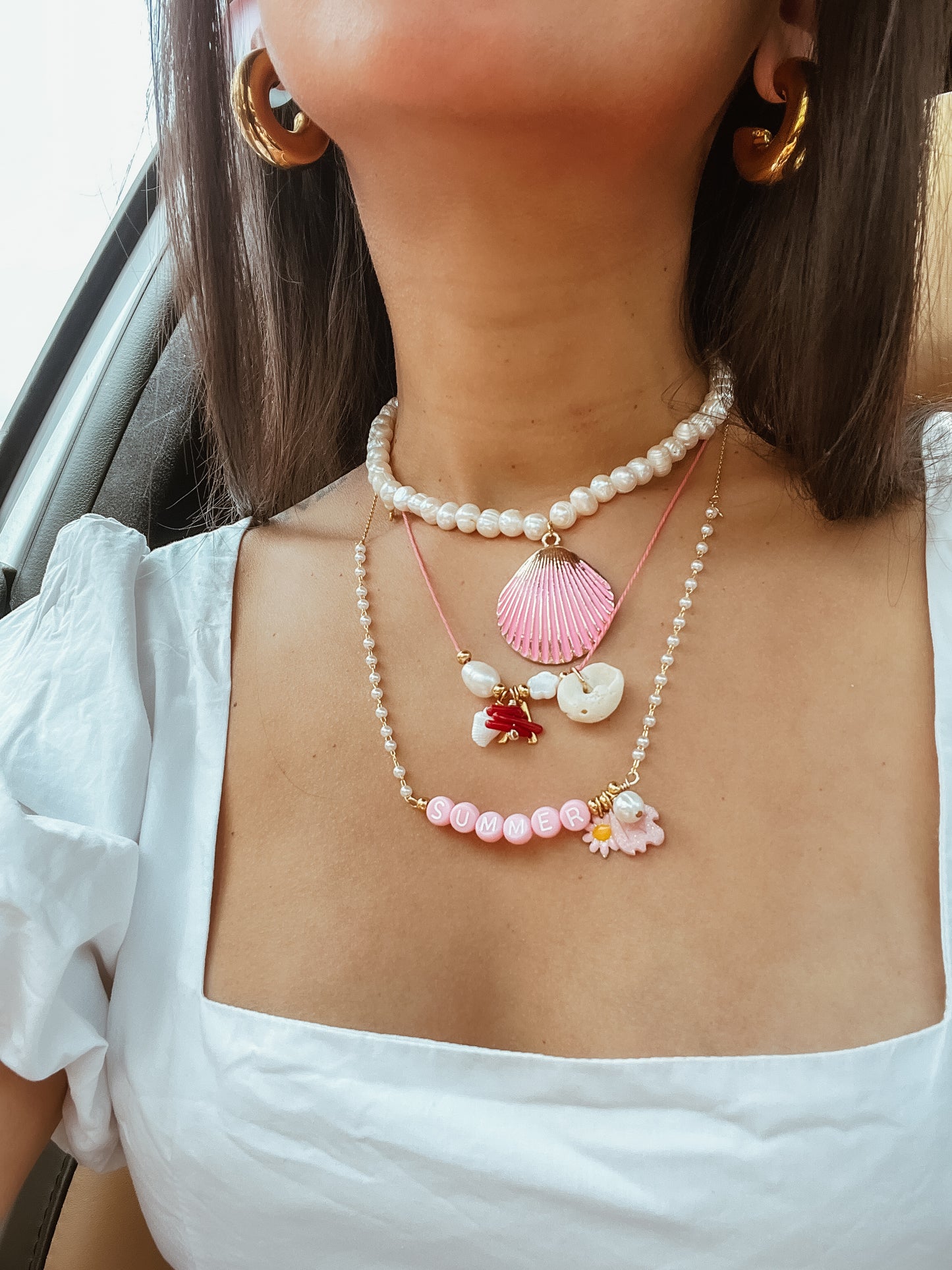 Pink summer Necklace